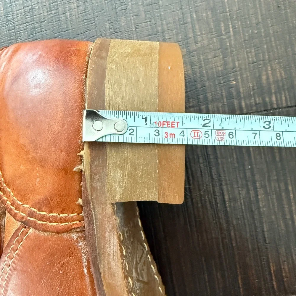 The Snake Proof Boots VTG Leather Engineer Hunting Goodyear Mens 6D Women 8 Tall